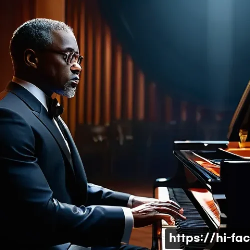 Home 13 Mahershala Ali의 두 차례 오스카 수상 이유 - **Prompt 1: A dignified African American jazz pianist, around 40-50 years old, meticulously dressed ...