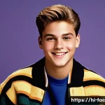 Johnny Depp 사건사고와 복귀 이야기 - A detailed portrait of a young male actor in the 1980s, styled as a charismatic teen star from the T...